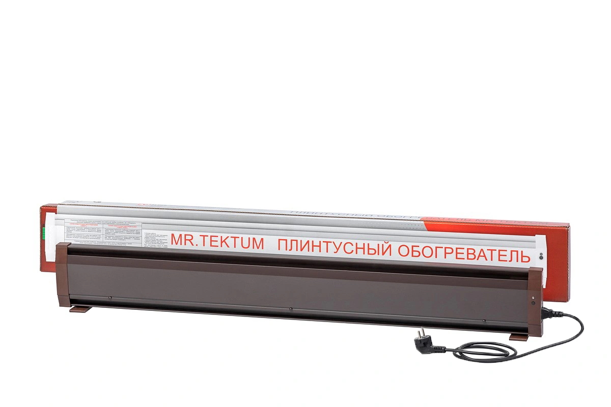 Фото товара Теплый плинтус электрический Mr.Tektum Smart Line 2.1м (белый, коричневый). Изображение №3